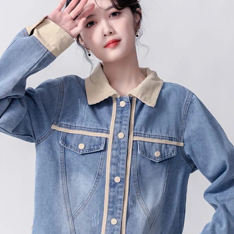 Jaqueta Jeans Feminina Caramela